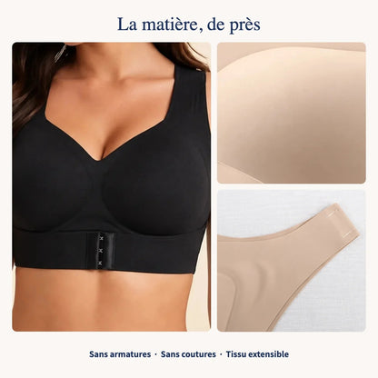 La matière, de près : brassière EBAHIE sans armatures, sans coutures, tissu extensible